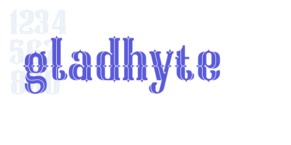 gladhyte font