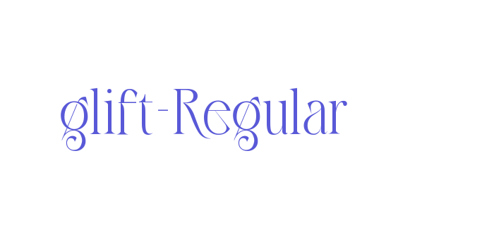 glift-Regular Font Download