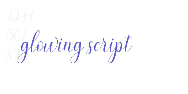 glowing script font free