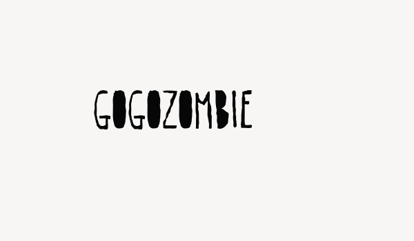 gogozombie Font