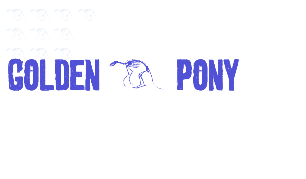 golden 0 pony-font-download