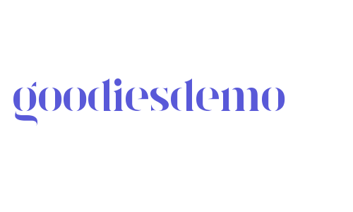 goodiesdemo Font Download