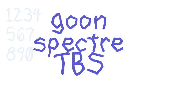 goon spectre TBS font