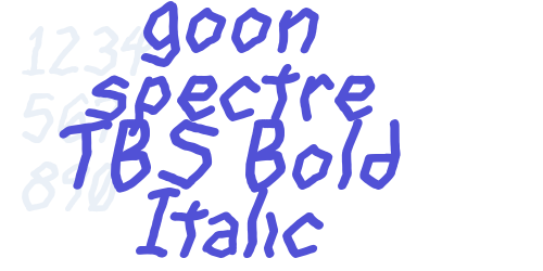 goon spectre TBS Bold Italic-font-download