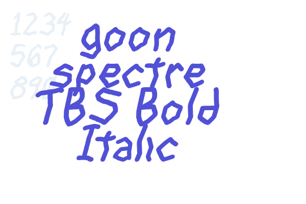 goon spectre TBS Bold Italic