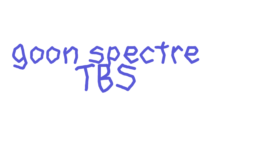 goon spectre TBS Font