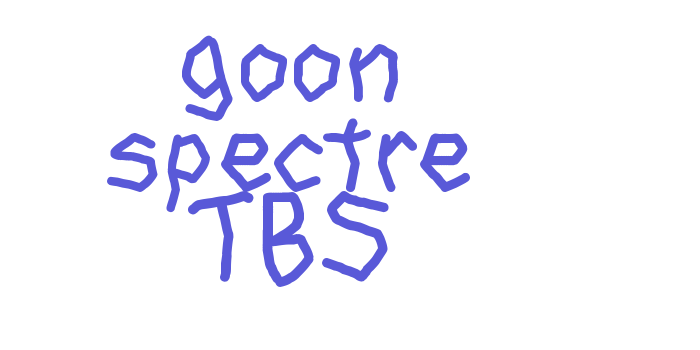 goon spectre TBS Font