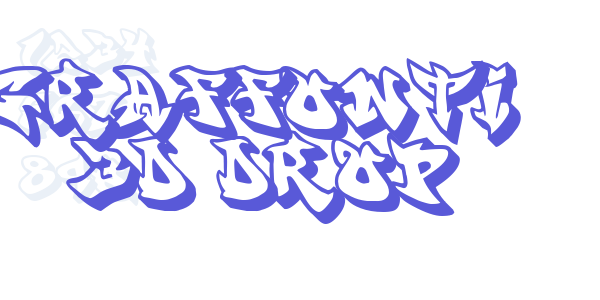 graffonti .3d.drop. font free