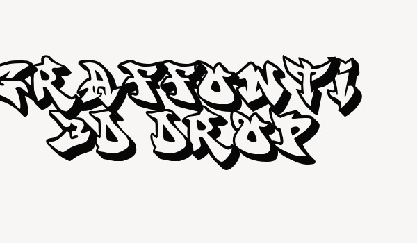 graffonti .3d.drop. Font