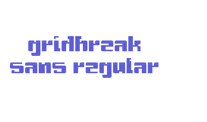 gridbreak sans Regular Font