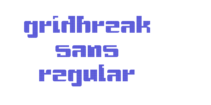 gridbreak sans Regular Font Download