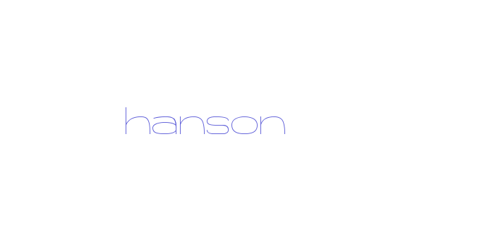 hanson Font Download