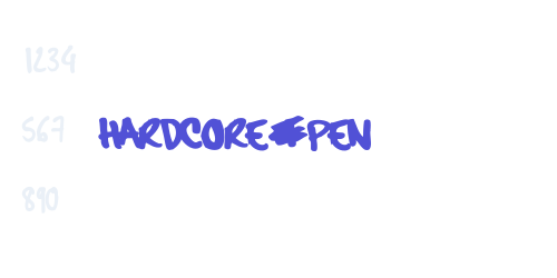 hardcore_pen-font-download