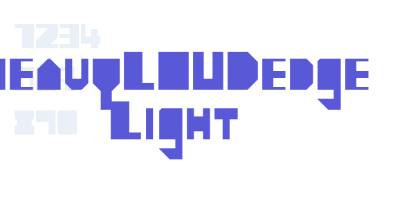 heavyLOUDedge Light font