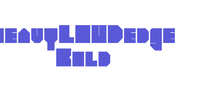 heavyLOUDedge Bold Font Download