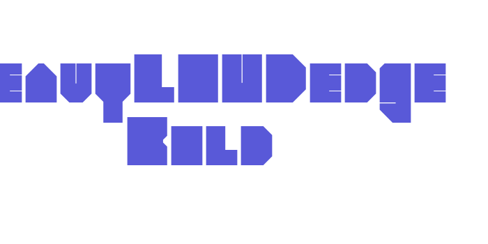 heavyLOUDedge Bold Font