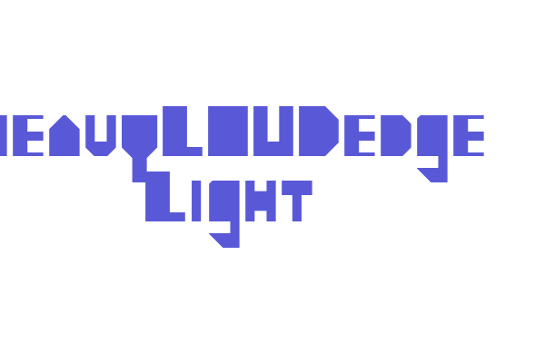 heavyLOUDedge Light Font