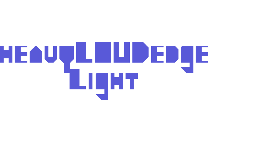 heavyLOUDedge Light Font Download