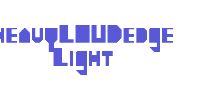 heavyLOUDedge Light Font Download