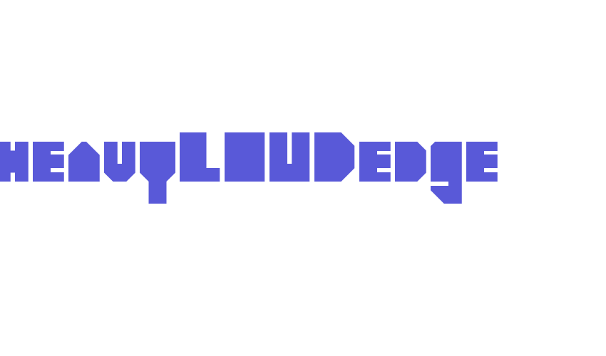 heavyLOUDedge Font Download