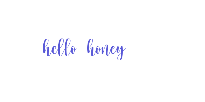 hello honey Font Download