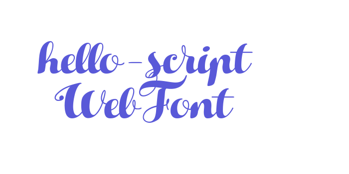 hello-script WebFont Font