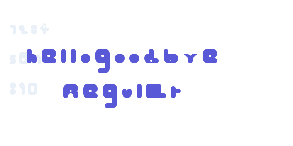 hellogoodbye Regular font free