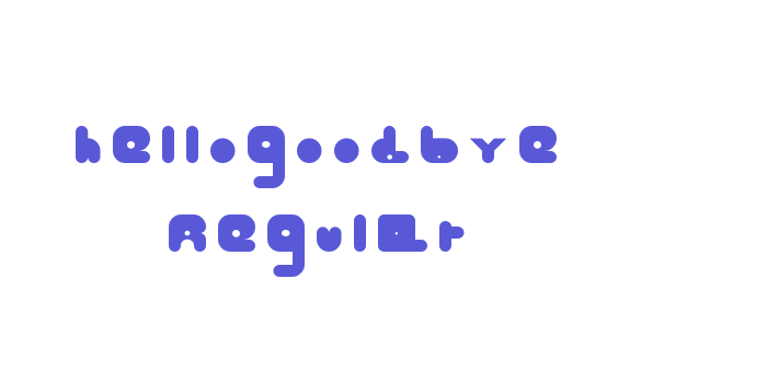 hellogoodbye Regular Font Download