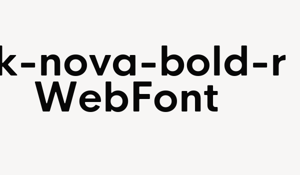 hk-nova-bold-r WebFont Font