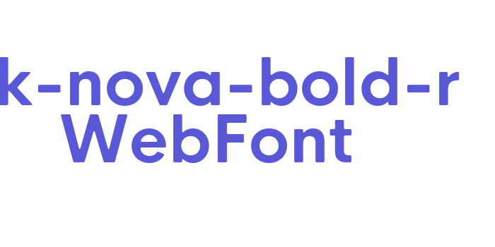 hk-nova-bold-r WebFont Font Download