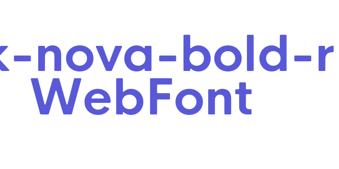 hk-nova-bold-r WebFont Font