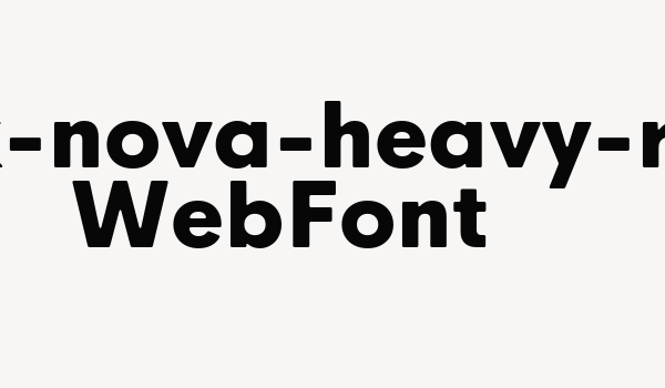 hk-nova-heavy-r WebFont Font