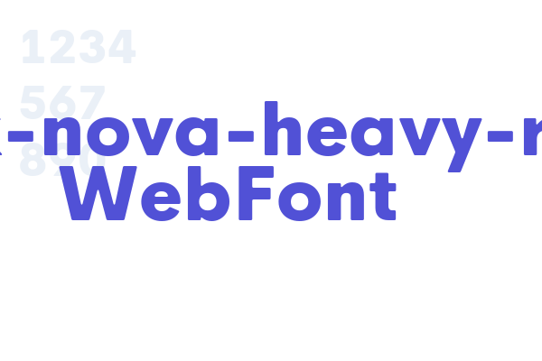 hk-nova-heavy-r WebFont Font Download