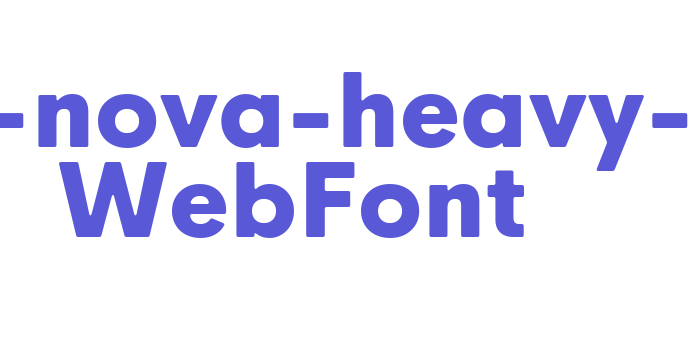 hk-nova-heavy-r WebFont Font