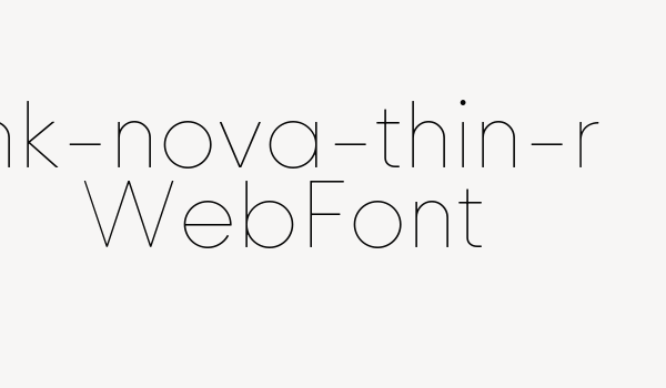 hk-nova-thin-r WebFont Font