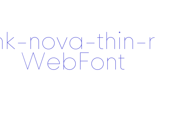 hk-nova-thin-r WebFont Font