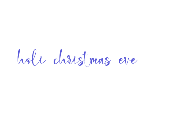 holi christmas eve Font