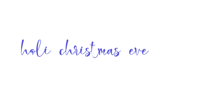 holi christmas eve Font Download