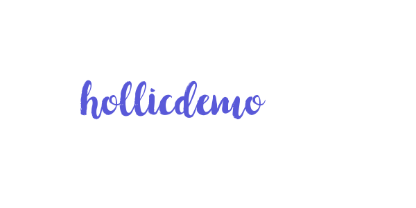 hollicdemo font