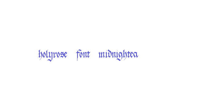 holyrose-font-midnightea Font Download