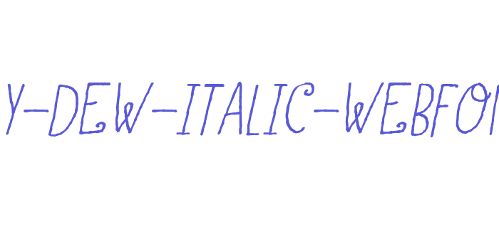 honey-dew-italic-webfont Font Download