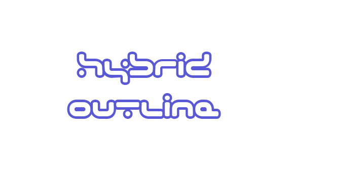 hybrid Outline Font Download