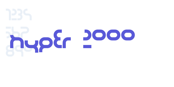 hyper 2000 font free