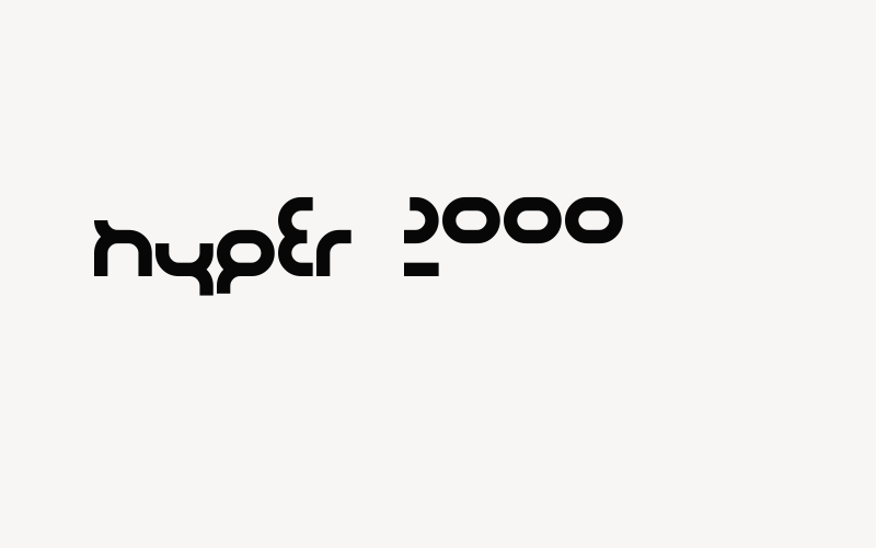 hyper 2000 Font