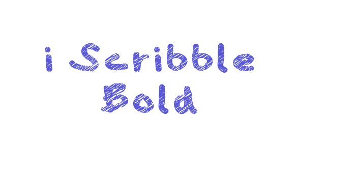 i Scribble Bold Font Download