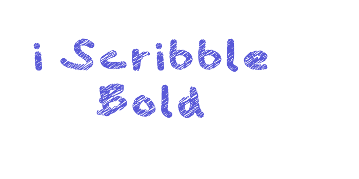 i Scribble Bold Font