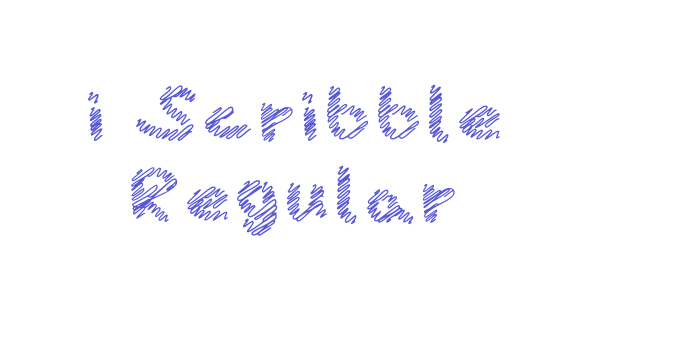 i Scribble Regular Font Download