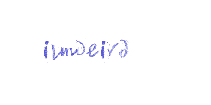 i’mWeird Font Download