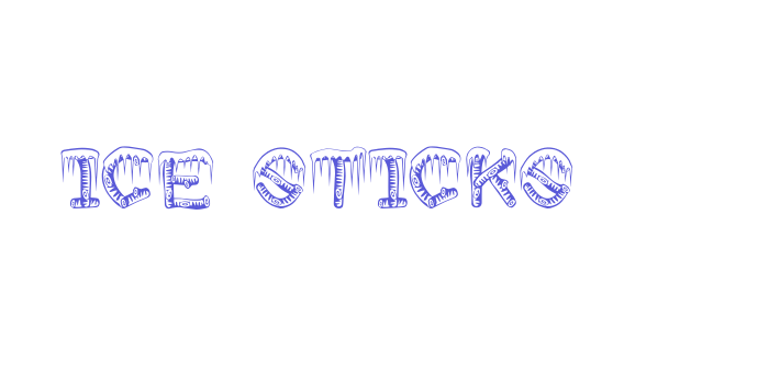 ice sticks Font Download