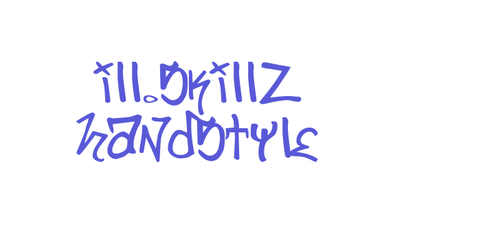 ill.skillz handstyle Font Download